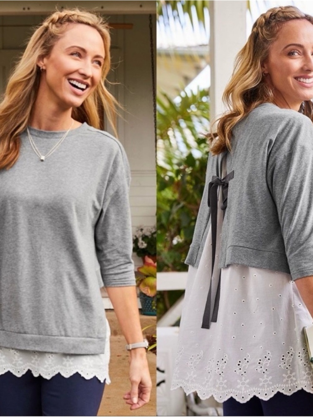 Matilda Jane In The Clouds Layered Top Size Large